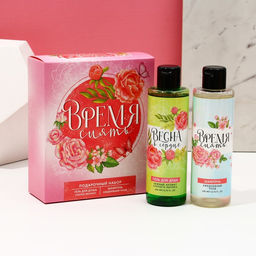 Подарочный набор «Время сиять», гель для душа и шампунь для волос, 2×200 мл, Чистое счастье