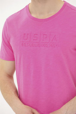Мужская розовая футболка с круглым вырезом - U.s. polo assn фото 14