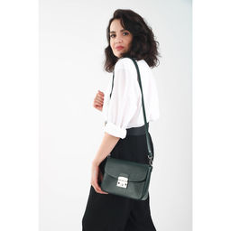 Сумка женская на клапане, цвет зелёный - Simaland фото 4