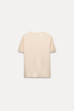 BASIC 100% CASHMERE SHORT SLEEVE TOP - Zara фото 8