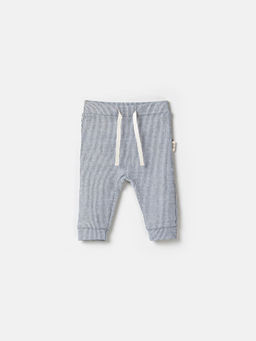 Джоггеры облегченные Полоска Уголь 0+