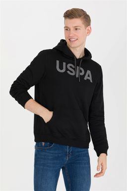 U. S. Polo Assn / Мужской черный базовый свитшот - U.s. polo assn фото 3