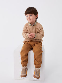 Bisiklet Yaka Uzun Kollu Erkek Bebek Triko Kazak - Waikiki фото 2