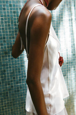 CONTRAST TIE-DYE CAMISOLE TOP - Zara фото 3