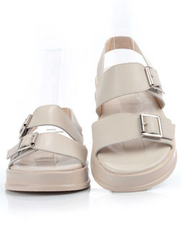 08-PEAQ196-2 LT. BEIGE Босоножки женские (натуральная кожа) - Фабричный китай фото 7