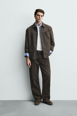 SOBRECAMISA CANVAS FORRO CONTRASTE / Vis?n