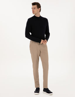 Bej Ex. Slim Fit Kuma_ Pantolon