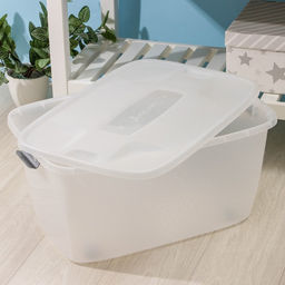 Бокс универсальный, 46 л, 60×40×29 см, на колёсиках, МИКС