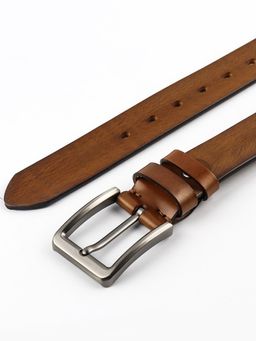 Мужской кожаный ремень Dierhoff ДРК 3056/4-40 Св-Коричневый - Sergio valentini фото 9