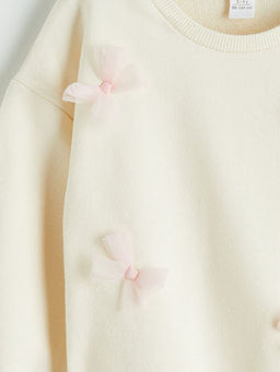 Fiyonk Detayl? K?z ?ocuk Sweatshirt