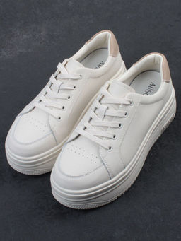 03-YC457-1 BEIGE Кроссовки женские (натуральная кожа)