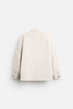 FAUX SHEARLING OVERSHIRT - Zara фото 8