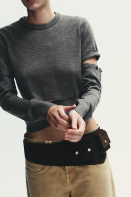 KNITTED SWEATER WITH DETACHABLE BUTTONS - Zara фото 3