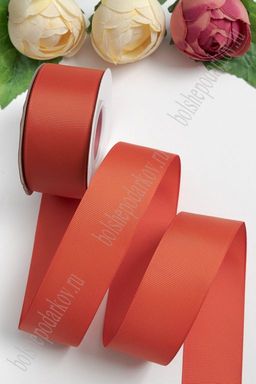 Лента репсовая 4 см*20 ярд "1 сорт" (красный №250) SF-1349