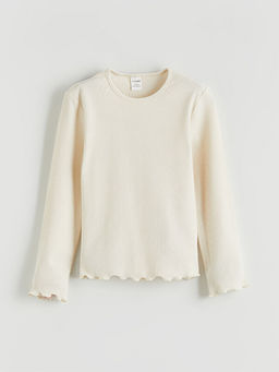 Bisiklet Yaka Basic K?z ?ocuk Ti??rt