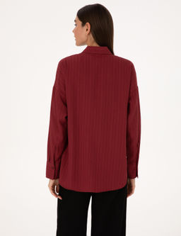 Bordo Oversize Uzun Kollu G_mlek - Pierre cardin фото 5