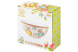 Салатник 15*15*7 см 700 мл Совушки NEW BONE CHINA - Elan gallery фото 10