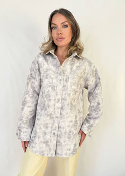 K12881 Джинсовая рубашка СТАЛЬ