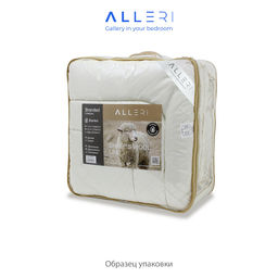 Одеяло Овечья шерсть (Тик), Утолщенное, 450 гр/м2 Евро - Alleri фото 2
