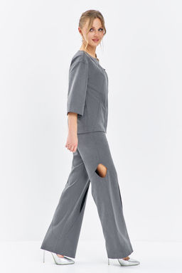 Костюм Euro Moda 629 серый
