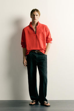 CAMISA POLO RELAXED FIT / Rojo