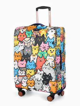 Чехол для чемодана «Котики», 24", разноцветный