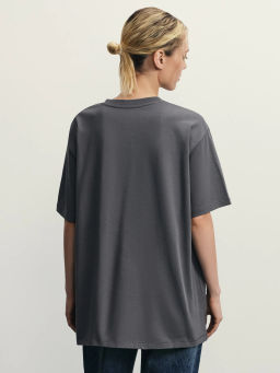 Футболка из хлопка с принтом / Zarina  фото 5