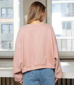 Свитшот #КТ2928, пыльная роза - Dommod фото 3