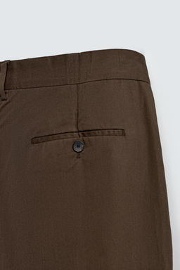 LIMITED EDITION CHINO TROUSERS WITH PLEATS - Zara фото 9