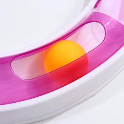 Игрушка для кошек Пижон 2-в-1 Круг и волна с 2 вариантами сборки, белая/фиолетовая  фото 4