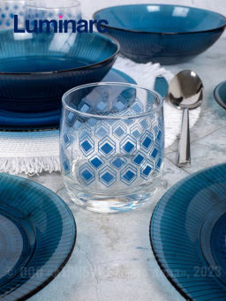 Набор столовый ЛУИЗ ЛОНДОН ТОПАЗ 16пр со стаканами РОМБ ТОПАЗ 310мл - Luminarc фото 4