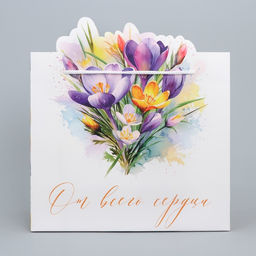 Цена за 2 шт. Пакет подарочный, упаковка От всего сердца, 25?26?10 см