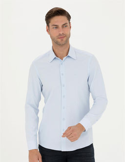 Mavi Slim Fit Uzun Kollu G_mlek