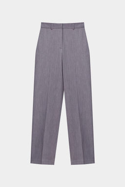 Брюки прямого силуэта с эффектом меланж - Mollis фото 6