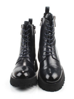 01-B2103B-10F INK BLUE Ботинки демисезонные женские (натуральная кожа, байка)