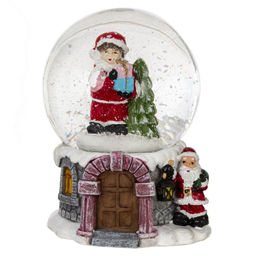 Фигурка декоративная "Дети" в стекл шаре, L5,5 W5,5 H6 см, 4в.