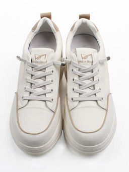 03-A331-5 WHITE Полуботинки спортивные женские (натуральная кожа)