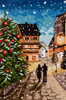Кристальная (алмазная) мозаика ФРЕЯ ALVR-309 Рождественская прогулка 20 х 30 см