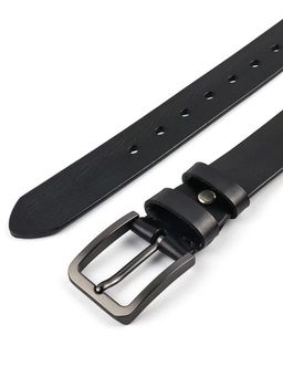 Мужской кожаный ремень Dierhoff ДРК 3057/3-40 Черный - Sergio valentini фото 6