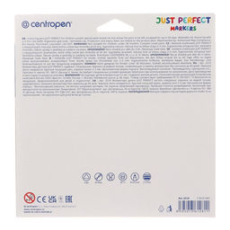 Фломастеры 18 цветов 3.9 мм Centropen 2510 Perfect, невысыхаемые, картонная упаковка, европодвес