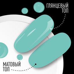 Гель лак для ногтей, однотонный, трехфазный, 8 мл, LED/UV, голубой (30)