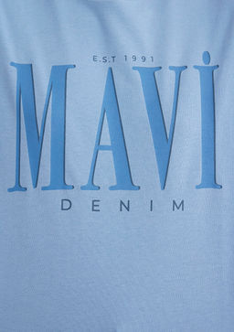 Mavi Logo Bask?l? Mavi Tisort  фото 7