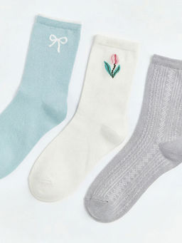 Desenli Kad?n Soket ?orap 5li