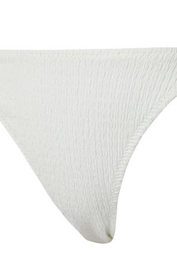 TRENDYOLMILLA Saks Ucgen Baglamal? Dokulu Regular Bikini Tak?m? TBESS24BT00063  фото 8