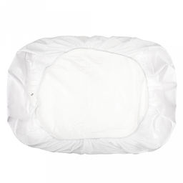 Наматрасник непромокаемый, натяжной 80х190х25см "Аквамембрана", махровый, хлопок 100% / PUR мембрана, упаковка "классическая" LDPE 26х33см, "Домашняя мода" (Россия)