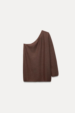 ASYMMETRIC RHINESTONE KNIT TOP - Zara фото 6