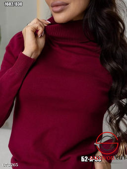 Женская базовая однотонная водолазка - Bruno фото 5