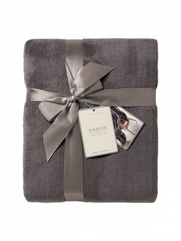 Плед плюшевый 200x220 темно-серый