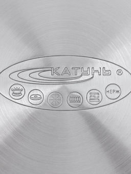 Кастрюля Катунь «ЭЛИС ГОЛД», 2.5 л, 18×11.5 см, стеклянная крышка, нержавеющая сталь, ручки золотистые