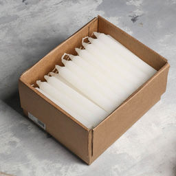 Цена за 60 шт. Хозяйственная свеча парафиновая, большая, 2.4×21 см, 80 г